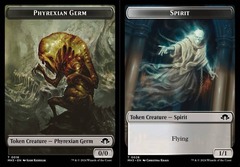 Phyrexian Germ (0016) // Spirit (0028) Double-Sided Token - Foil